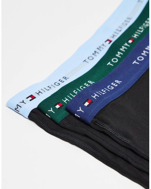 Tommy Hilfiger – signature essentials – 3er-pack baumwoll-unterhosen in Black für Herren
