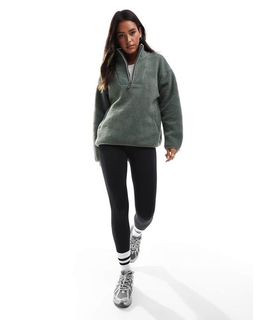 South Beach Green Borg Quarter Zip