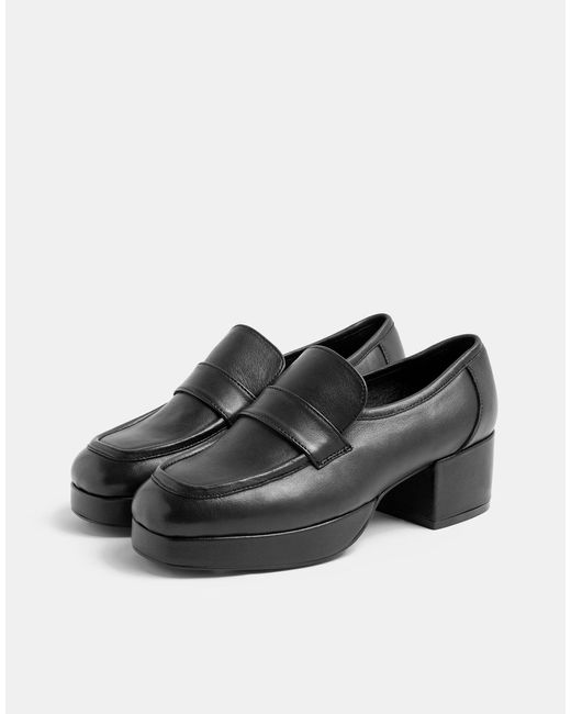 platform loafer heels