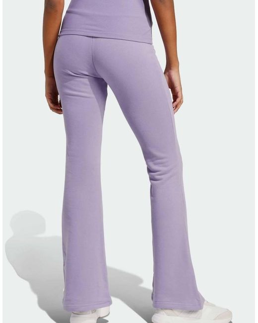 Adidas Originals Purple Seasonal Essentials French Terry Flared Pants
