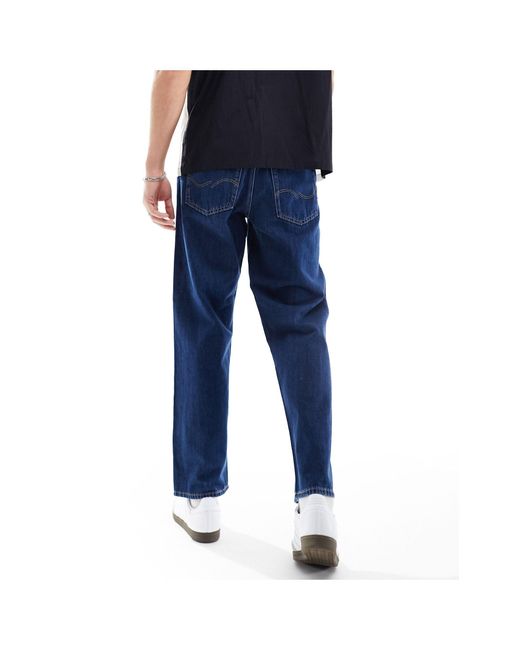 Jack & Jones – eddie – feste baggy-jeans in Blue für Herren