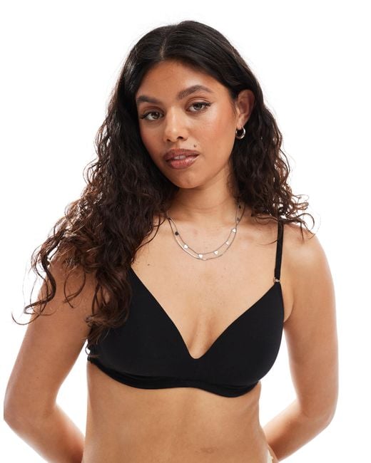 Lindex Black – iris – bh aus baumwoll-spitze
