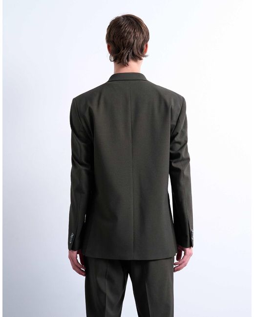 Topman Gray Relaxed Wool Touch Suit Jacket for men