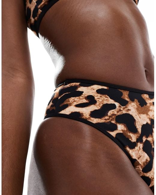 Free Society Brown High Waist Bikini Bottom