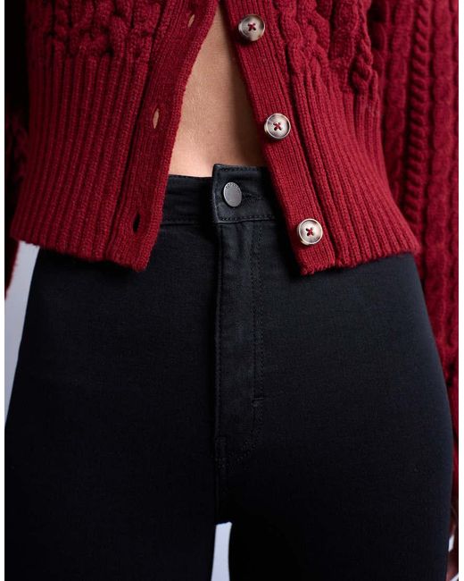 TOPSHOP Black Joni High Rise Super Skinny Jean