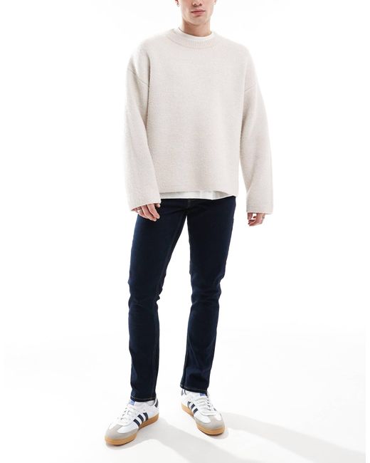 Luke - jean slim - indigo foncé JJ Rebel pour homme en coloris White