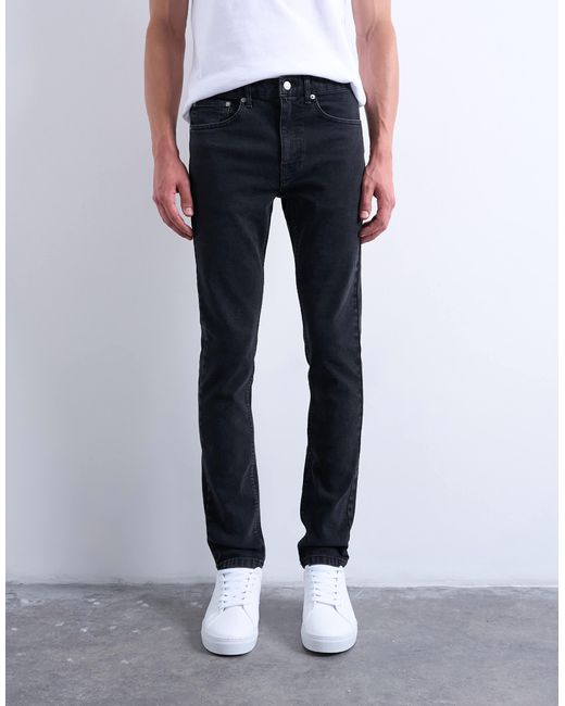 Topman – eng geschnittene stretch-jeans in Blue für Herren