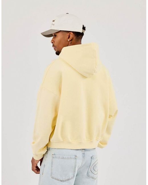 CERNUCCI Natural Zip Through Boxy Hoodie for men