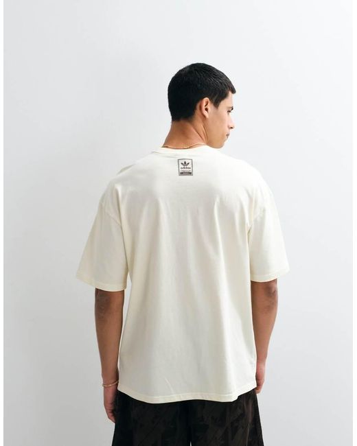 Adidas Originals White Paris Logo T-Shirt for men