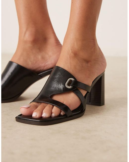 Harley - mules en cuir ASOS en coloris Black