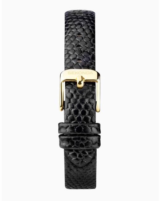 Sekonda Metallic Monica 20Mm Analogue Watch With Alloy Rectangular Case, Leather Strap And Dial