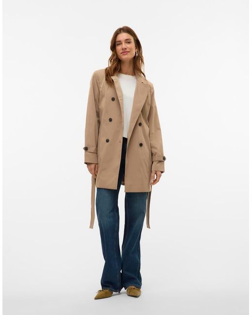 Vero Moda Brown Trenchcoat