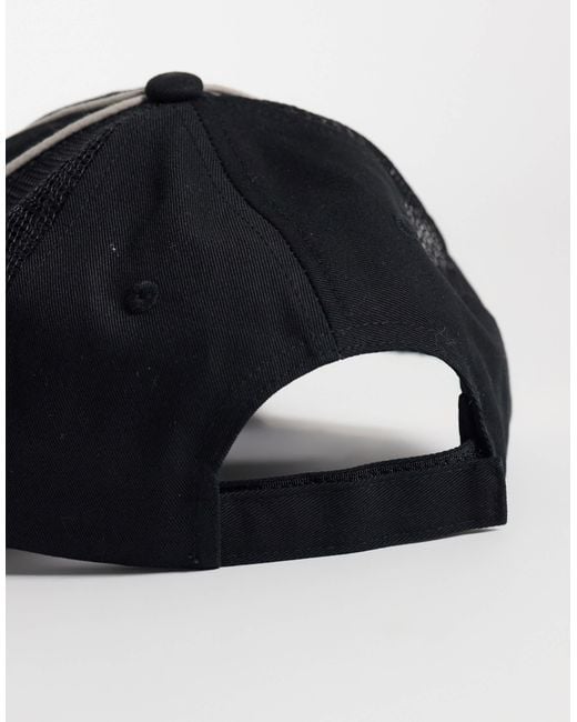 Xlarge Black Head Hybrid Six Panel Baseball Cap for men