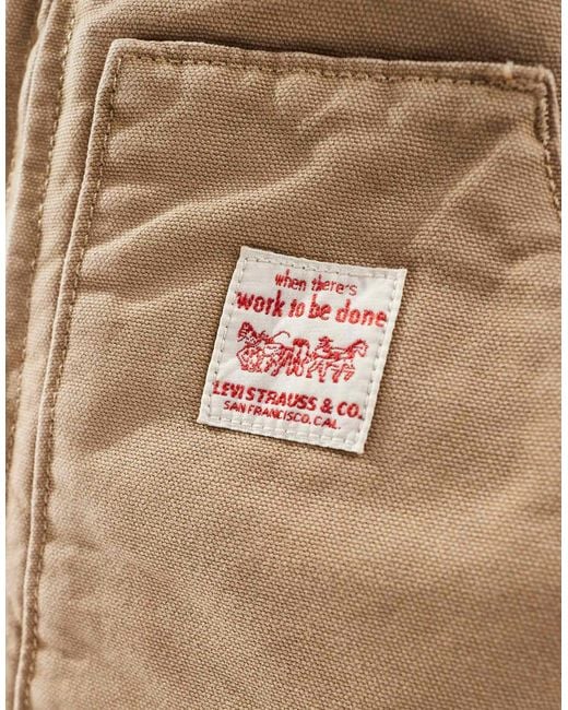 Levi's Natural Workwear Sansome Padded Canvas Vest for men