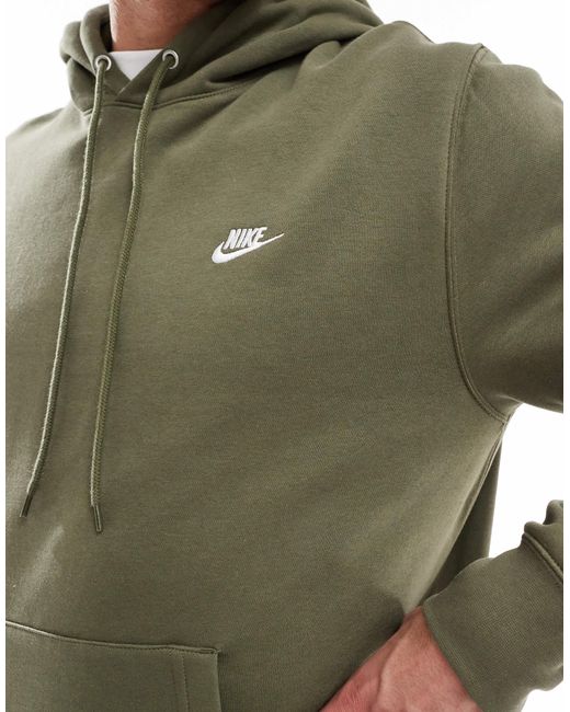 Nike Club – kapuzenpullover in Green für Herren