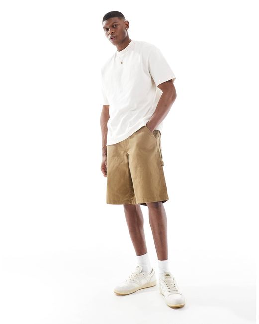 Vans – drill chore – locker geschnittene carpenter-shorts aus canvas in White für Herren