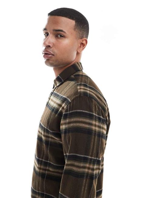 Camicia A Quadri di Jack & Jones in Black da Uomo