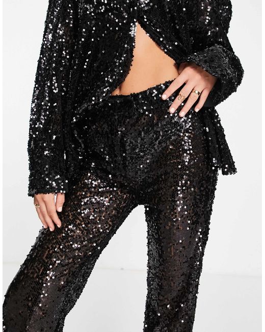 4th & Reckless Black Sequin Pants