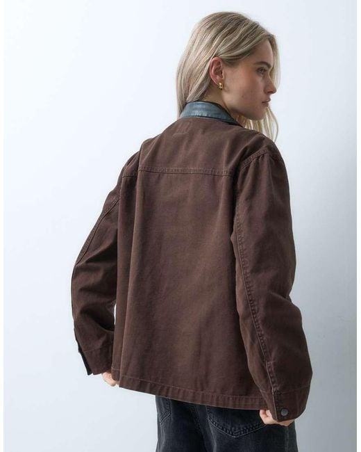 Gap Brown Woven Barn Jacket