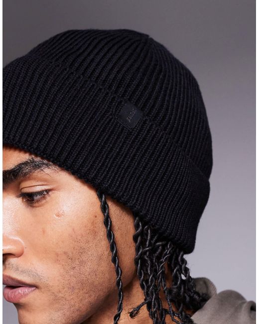 River Island – e fischermütze in Black für Herren