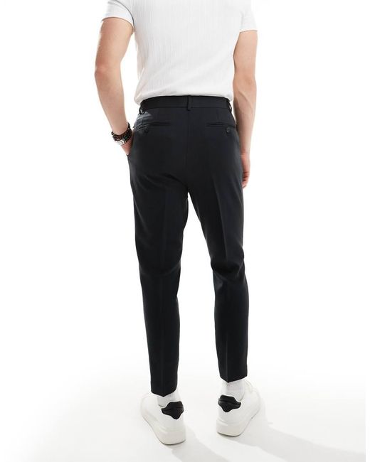 ASOS Blue Tapered Smart Trousers for men