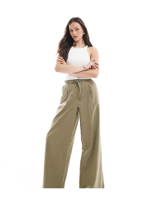 ASOS Black Tall Soft Wide Leg Trouser