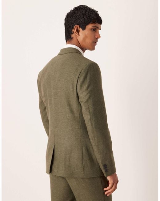 ASOS Green Slim Suit Jacket for men