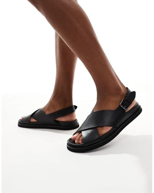 Polo Ralph Lauren Zane Cross Over Sandal in Brown for Men | Lyst