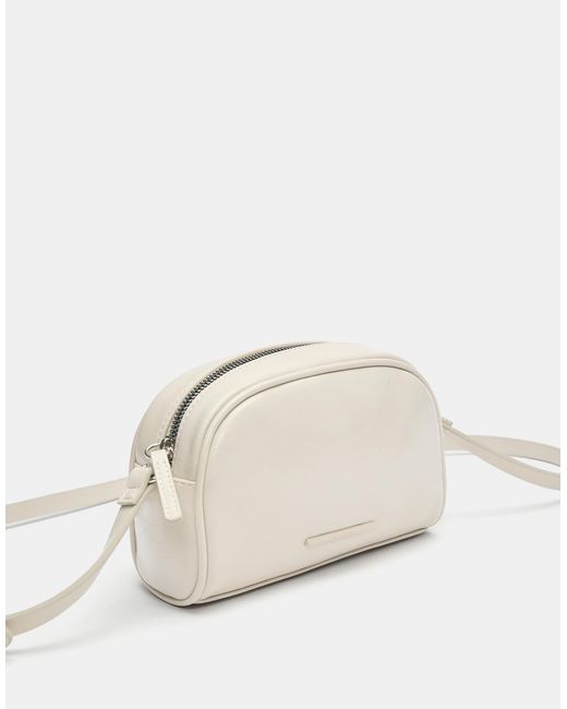 Pull&Bear White – basic-umhängetasche