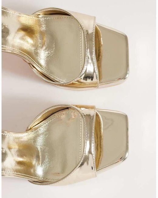 Public Desire White Resist Platform Heeled Sandals