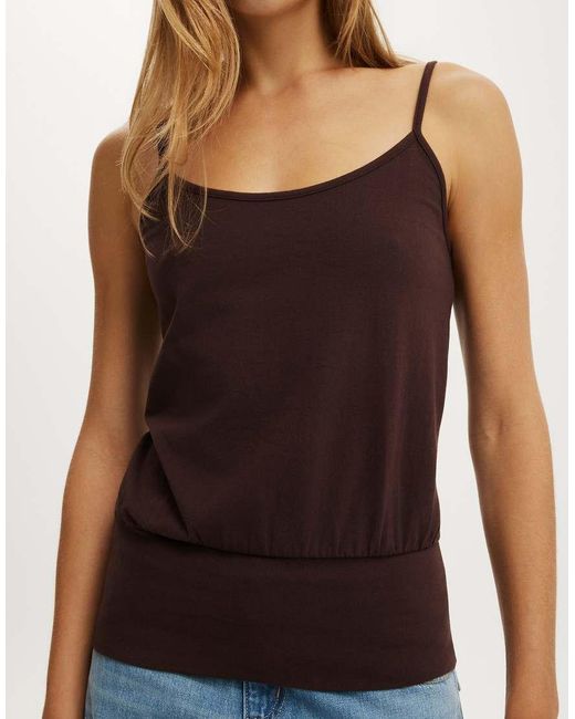 Cotton On Red Olivia Basque Cami