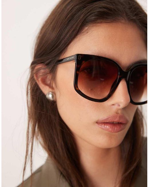 Marc Jacobs Brown Marc Jacobs Square Sunglasses