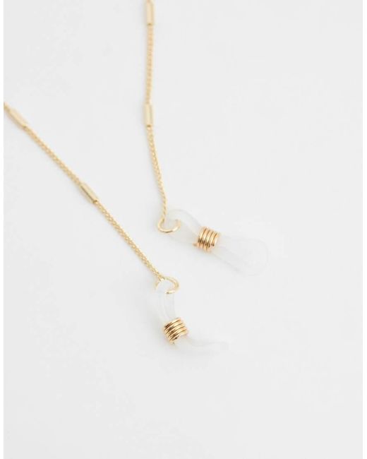 ASOS White Sunglasses Chain With Dash Detailing