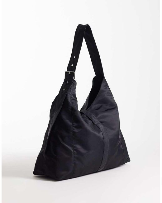 Borsa Da Spalla Media Nera Con Fibbia di Weekday in Black