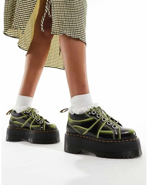 Dr. Martens Green 5 Eye Quad Max Shoes