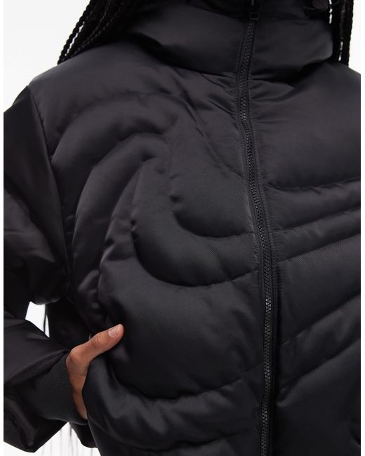 Nike Black Swoosh Down Puffer Jacket