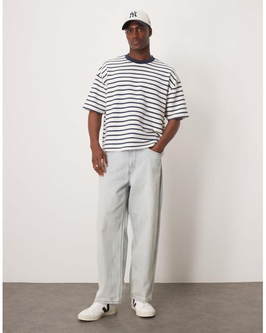 ASOS White Super Heavyweight Boxy Oversized T-shirt for men