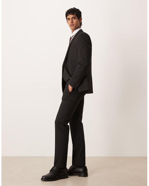 ASOS Black Slim Suit Pants for men