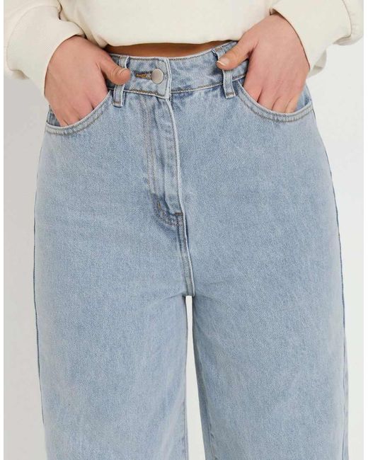 Long Tall Sally Blue Barrel Leg Jeans