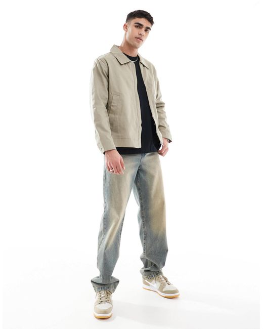 Jack & Jones Natural Oversized Harrington Jacket for men
