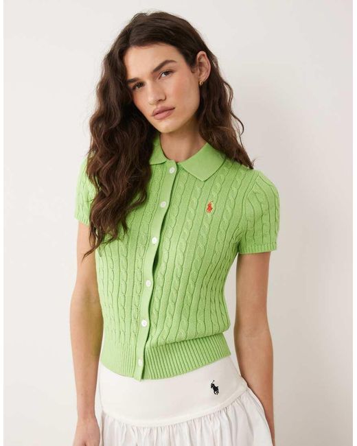 Polo Ralph Lauren Green Short Sleeve Cardigan