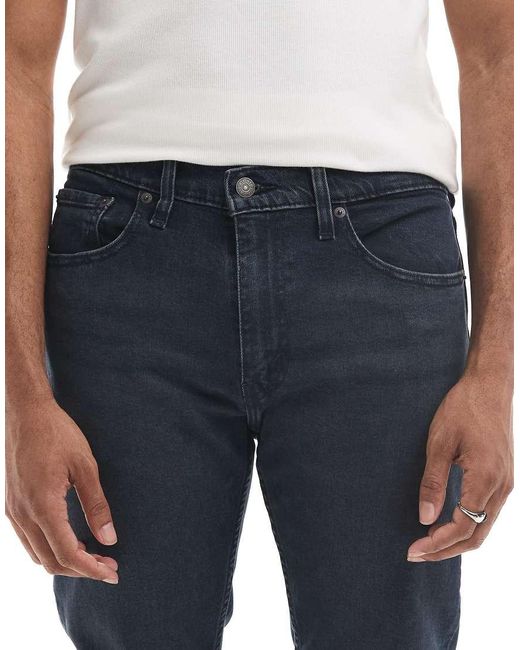 Vaqueros De Corte Tapered Slim Con 512 De -Azul Marino Levi's de hombre de color Blue