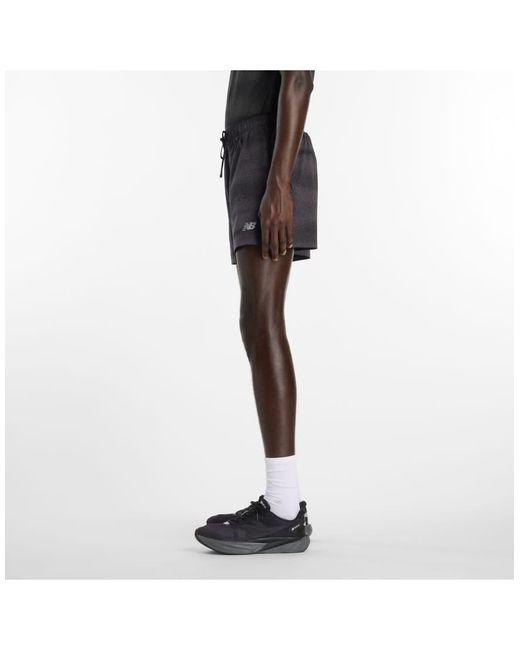 New Balance Black Rc Printed Short 5" for men