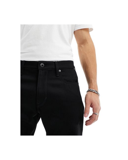 G-Star RAW Black Mosa Straight Fit Jeans for men
