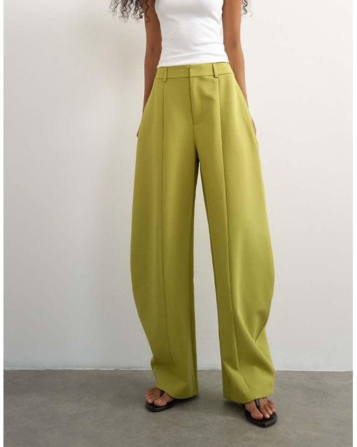 TOPSHOP Green Co Ord Barrel Trousers
