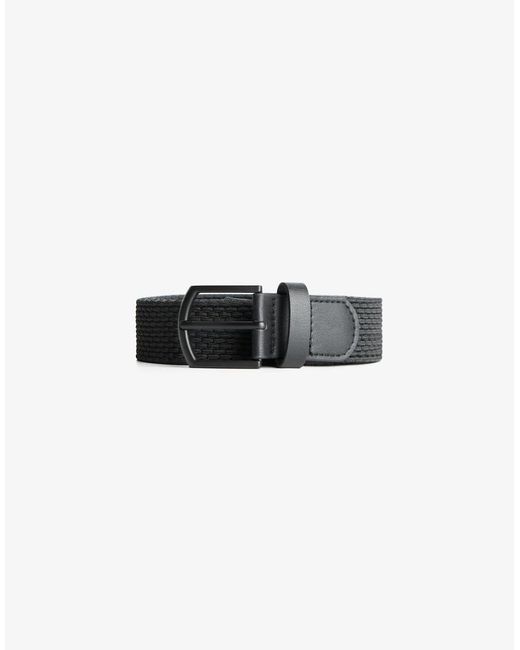 Bershka Black Braided Belt for men