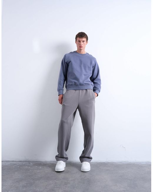 Topman – gerade jogginghose in Metallic für Herren