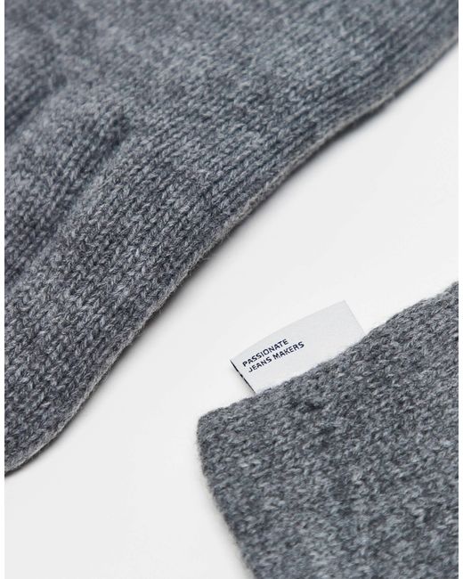 Only & Sons – strickhandschuhe in Gray für Herren