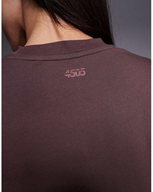 4505 Purple Icon Heavyweight Cotton Oversized T-shirt With Quick Dry Finish
