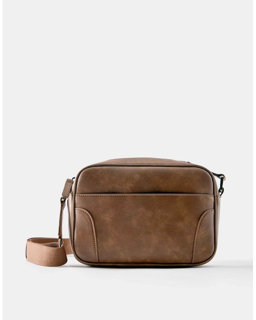 Pull&Bear Umhängetasche in Brown für Herren